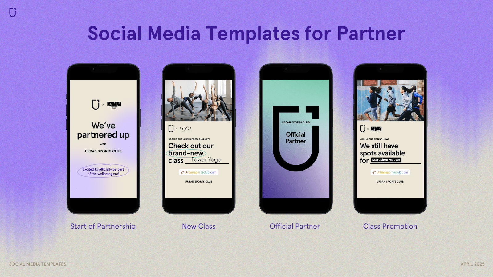 Social Media Templates from Urban Sports Club