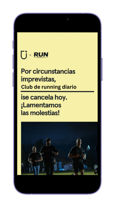 Cancelación de Clase